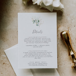 Airy Greeneryの結婚詳細エンクロージャカード エンクロージャーカード