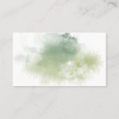 Airy Greeneryフローラ金ゴールド結婚のウェブサイト 名刺 (裏面)