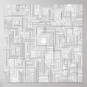 Airy Layered Labyrinth Decoupage Template Line Art ポスター (正面)