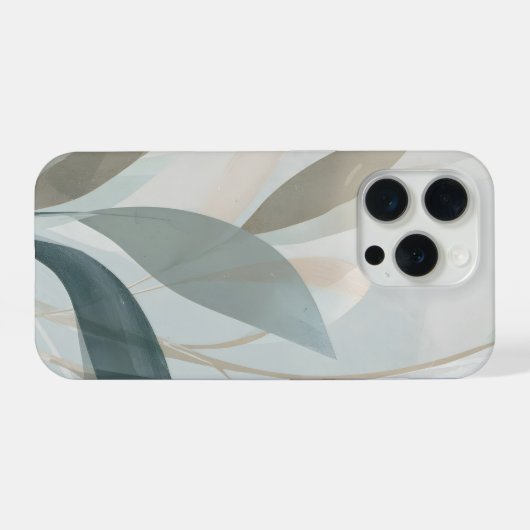 Airy Organic Botanical Abstract – Soft Modern  iPhoneケース (裏面横)