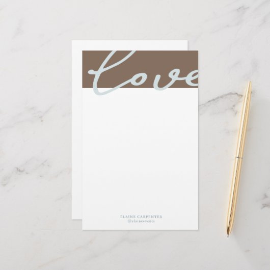 Airy Pastel | Personalized Stationery Paper 便箋 (正面/裏面インサイチュ)
