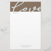 Airy Pastel | Personalized Stationery Paper 便箋 (正面)