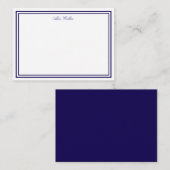 Airy Purple Elegant Stationery Note Card ノートカード (正面/裏面)
