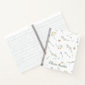 Airy Wildflower Journal Personalized Minimalist  ノートブック (内部)