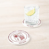 AIS/AESの交友連合の砂岩コースター コースター (側面)