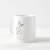 Aishaの白 コーヒーマグカップ (正面左)