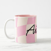 Aisha Name Meaning Custom Mug Cup Girl Gift Custom ツートーンマグカップ (左)