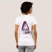 Aisha Raineの決して壊された紫色 Tシャツ (裏面フル)