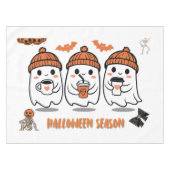 aison Halloween – fantômes café mignons テーブルクロス (正面(横))