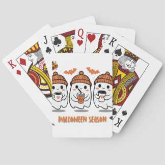 aison Halloween – fantômes café mignons トランプ