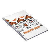 aison Halloween – fantômes café mignons ノートブック (右側)