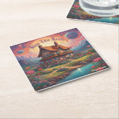 AIthis賛美 House Coaster スクエアペーパーコースター (アングル)