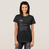 Aito名前定義ディクシおもしろいョナル Tシャツ (正面フル)
