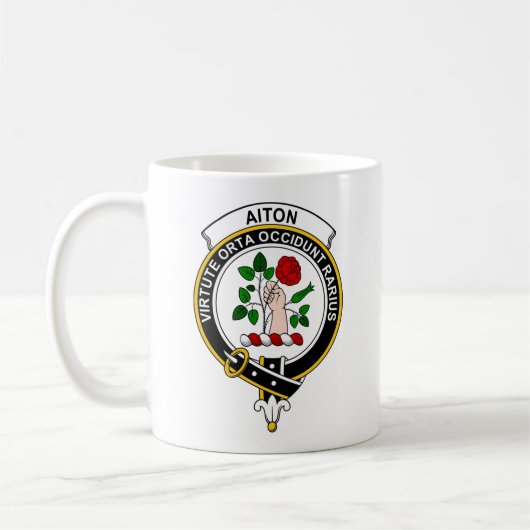 Aiton タータン コーヒーマグ - 容量11oz コーヒーマグカップ (左)