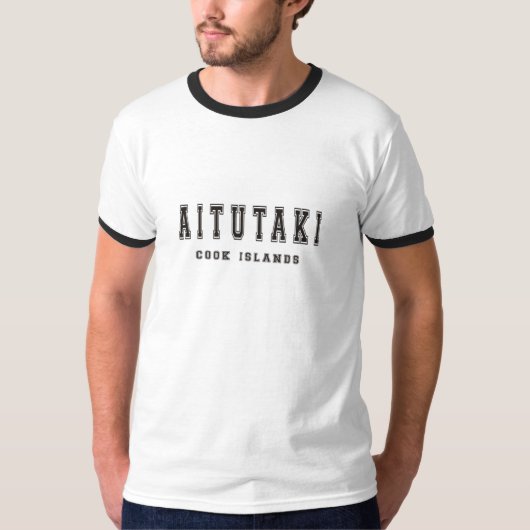 Aitutakiのクック諸島 Tシャツ (正面)