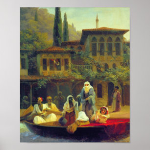 Aivazovsky – コンスタンチノープルでのボート乗り – 2 ポスター
