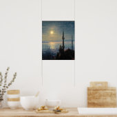 Aivazovsky – コンスタンチノープルのビュー1876 ポスター (キッチン)