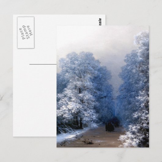 Aivazovsky – 冬の風景 ポストカード (正面/裏面)