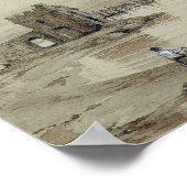 Aivazovsky – 多数のサイリンと湾のビュー… ポスター (角)