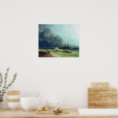Aivazovsky – 嵐の前の海 ポスター (キッチン)