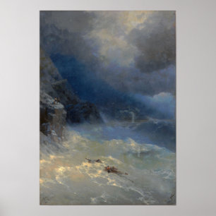Aivazovsky – 嵐1899 ポスター