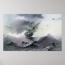 Aivazovsky – 沈下船 ポスター