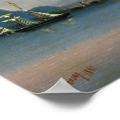 Aivazovsky – 灯台のある海海峡 ポスター (角)