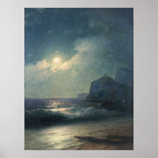 Aivazovsky – 難破船 ポスター (正面)