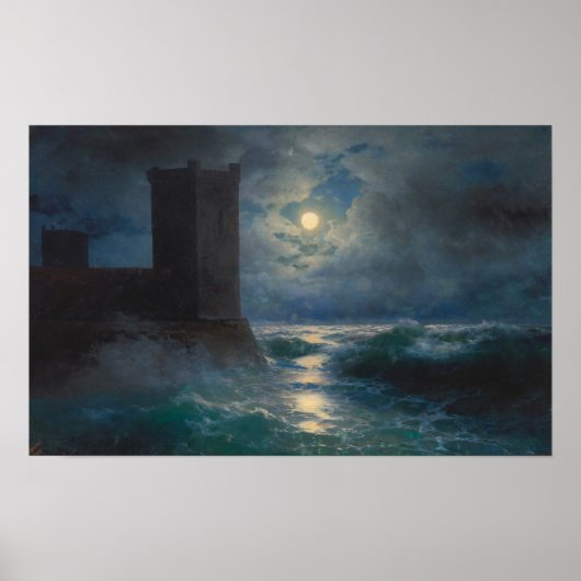 Aivazovsky – 黒海のジェノワーズ ポスター (正面)