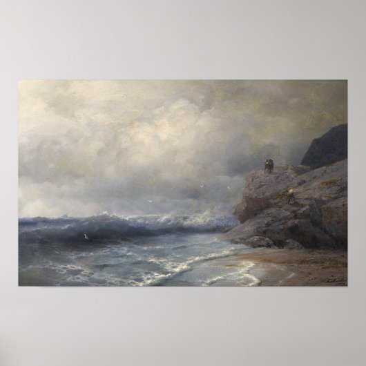 Aivazovsky - A Ship In Peril 1894 ポスター (正面)