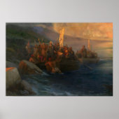 Aivazovsky - Christopher Columbの上陸… ポスター (正面)