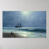 Aivazovsky - Moonlit Landing 1895 ポスター (正面)