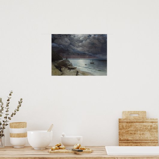 Aivazovsky - Night In Gurzuf ポスター (キッチン)