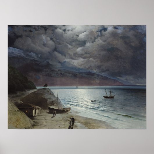 Aivazovsky - Night In Gurzuf ポスター (正面)