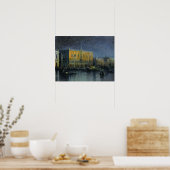 Aivazovsky - Palace Rains In Venice By Moonlight . ポスター (キッチン)