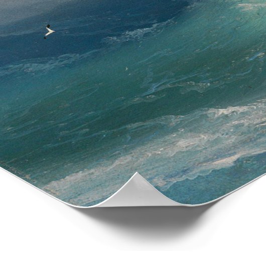 Aivazovsky - Ship On Stormy Seas ポスター (角)