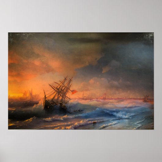 Aivazovsky - Storm Over Evpatoria ポスター (正面)