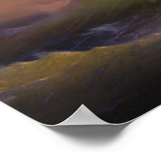 Aivazovsky - The第九Wave 1850 ポスター (角)