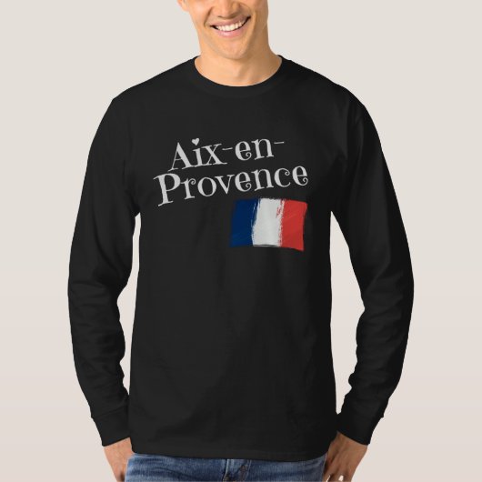 Aix En Provence France Flag French City of Aix En  Tシャツ (正面)