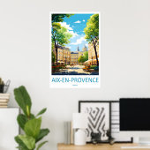 Aix En Provence Vintage Park National Poster ポスター (ホームオフィス)