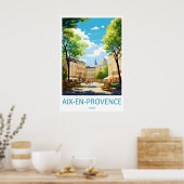 Aix En Provence Vintage Park National Poster ポスター (キッチン)