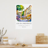 Aix En Provence Watercolor Park National Travel ポスター (キッチン)
