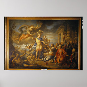Aix laChapelle 1761年の平和のアレゴリー ポスター