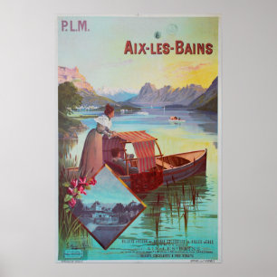 Aix-les-Bains,フランス,旅行ポスター ポスター