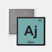 Aj - Ajax ギリシャ 化学元素周期表シンボル マグネット (正面/裏面)