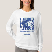 AJA Lions Long Sleeve Shirt Tシャツ (正面)