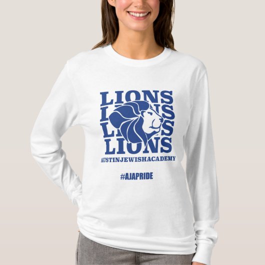 AJA Lions Long Sleeve Shirt Tシャツ (正面)