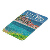 Ajaccioフォトヴィンテージ マグネット (左側)