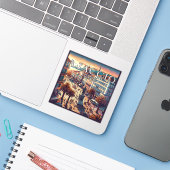 Ajaccioフランス3インチビニールステッカー シール (ノートパソコンとiPhone)