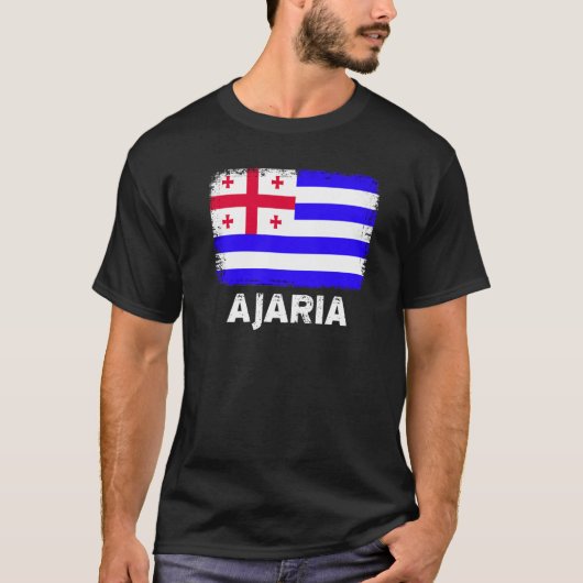Ajaria国旗のサポートAdjars人々女性男性 Tシャツ (正面)
